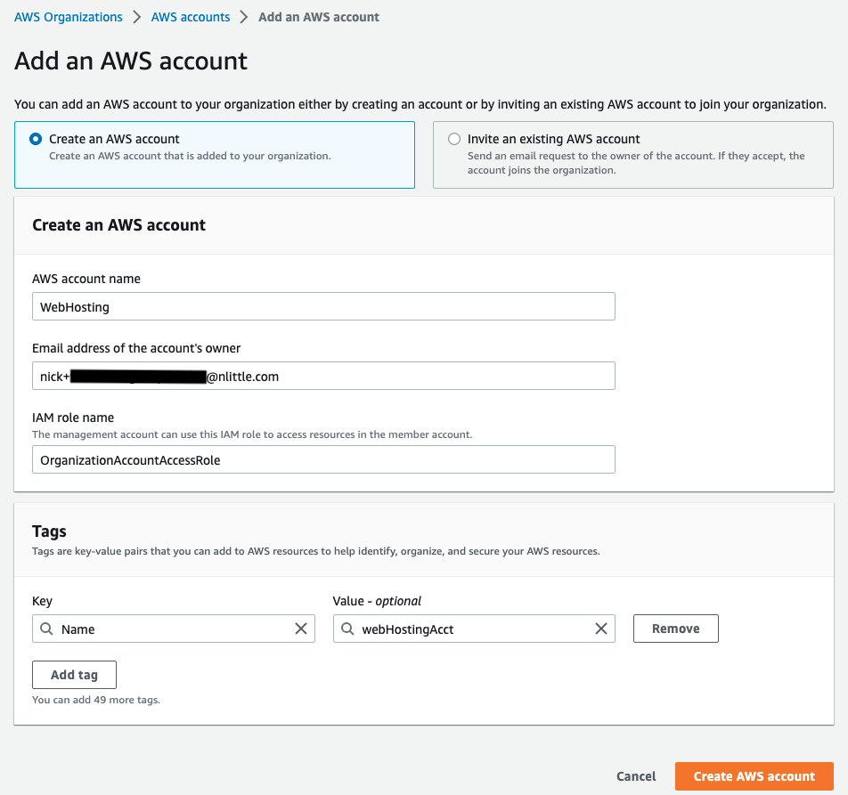 Create AWS Account